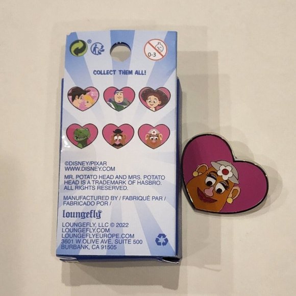 Loungefly Disney Toy Story Mrs. Potato Head Heart Pin Blind Box ( Opened ) NEW - Picture 5 of 9